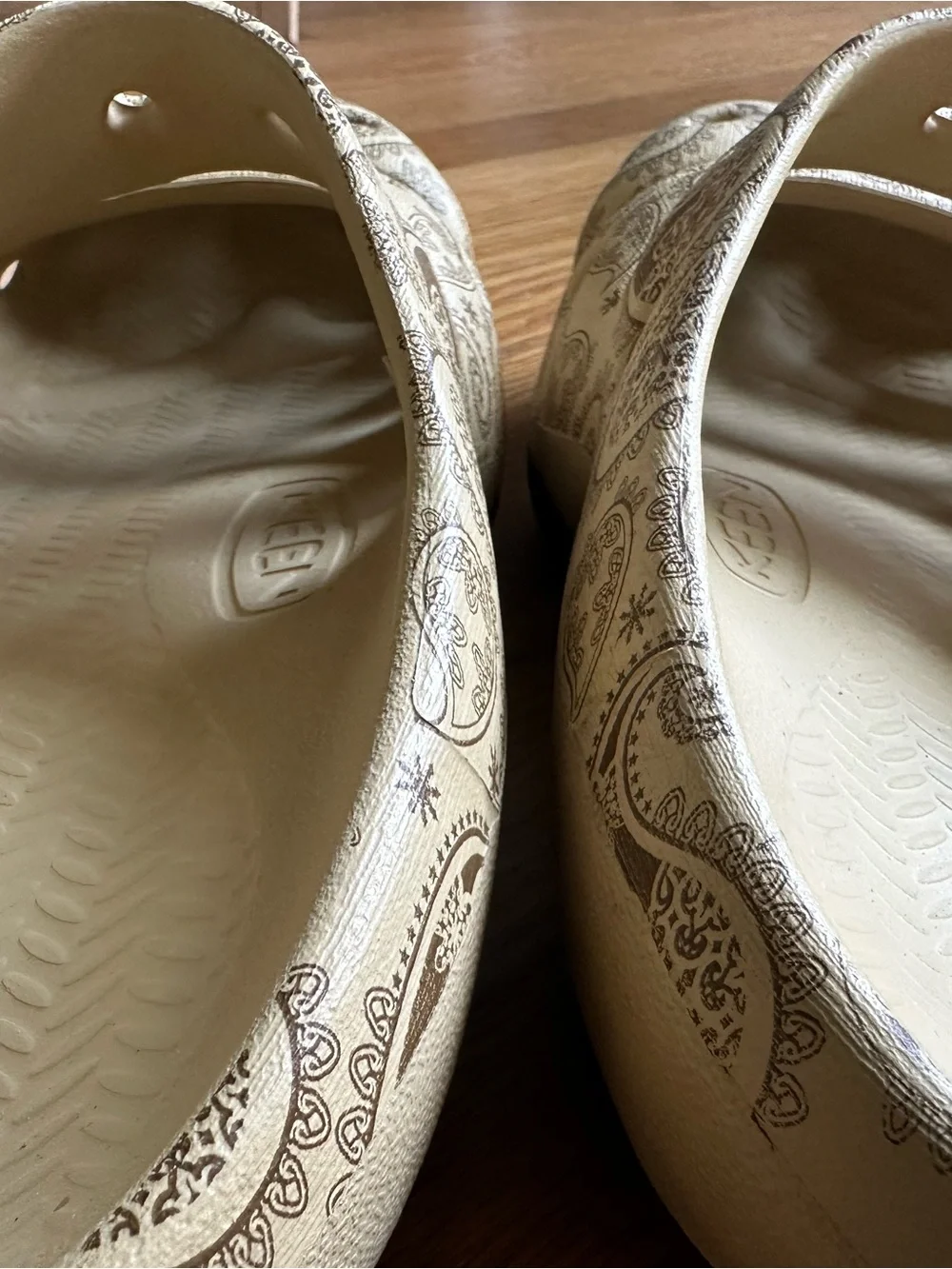 KEEN Beige Paisley Slip-On Clog Sandal